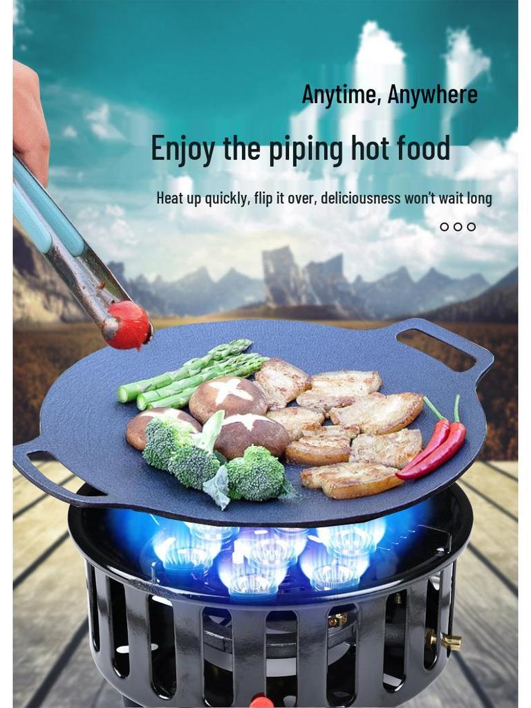 Seven-Head High-Power Dual-Use Outdoor Camping Gas & Coal Stove