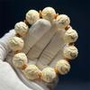 Ivory Dragon Ball Hand-Carved Bracelet - Ethnic Style Men's Single-Loop Beads