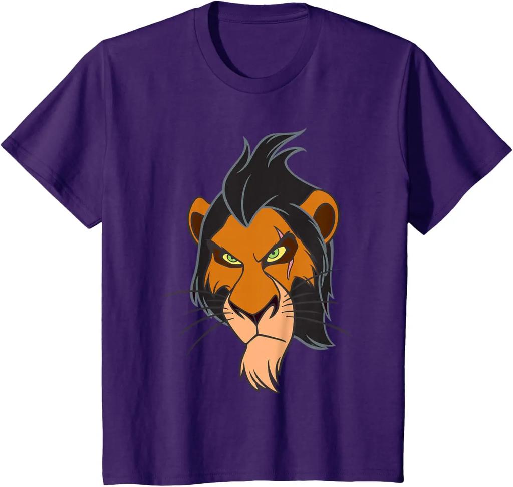 Hot Fashion Villains Scar From The Lion King Big Face Costume T-Shirt S-4XL Four Seasons Gift Unisex