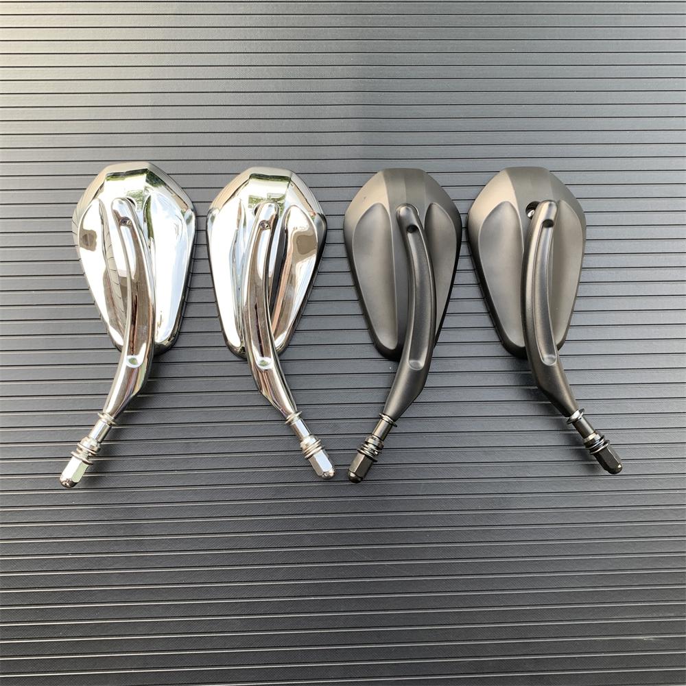 Зеркала заднего вида для мотоцикла, стекло, заднее боковое зеркало, правое и левое для Harley 883 1200 48