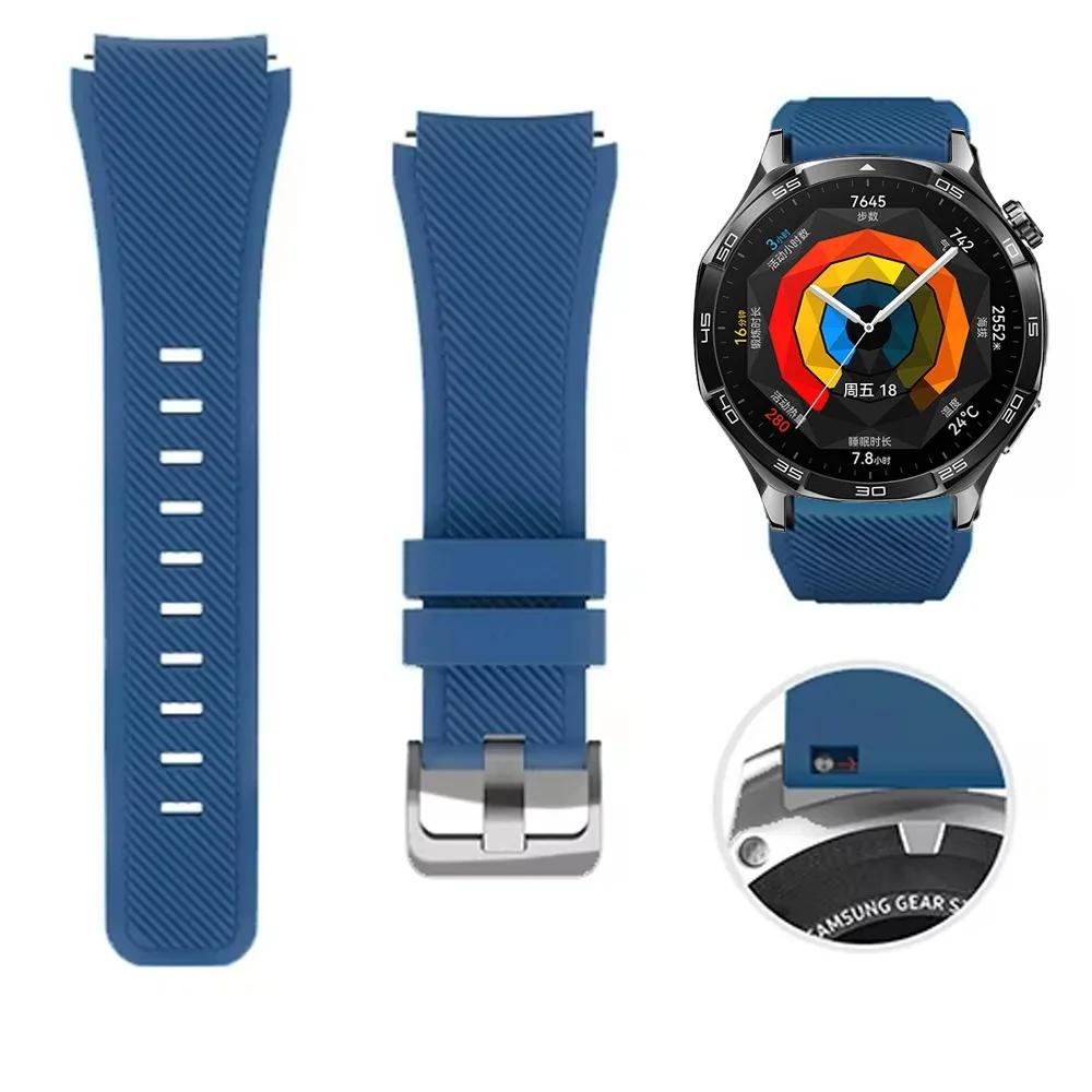 Силиконовый ремешок 22 мм для Huawei Watch GT5 4 3/GT5 Pro 46 мм Мягкий браслет для Amazfit Balance/Amazfit GTR 47 мм/GTR 4 3