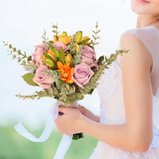 10 шт., имитация растения, реалистичный долговечный режущий практический стол, центральные детали, искусственный эвкалипт, реквизит для фотосъемки