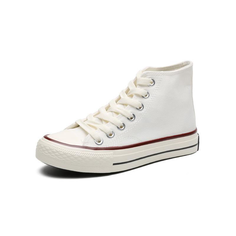 Трижды вулканизированные парусиновые туфли реплика высокие кеды пара повседневная обувь корейская версия универсальные студенческие кеды мужские