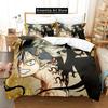 Black Clover Постельное белье Single Twin Full Queen King Size Bed Set Adult Kid Bedroom Duvetcover Sets Anime Parure de lit Bed