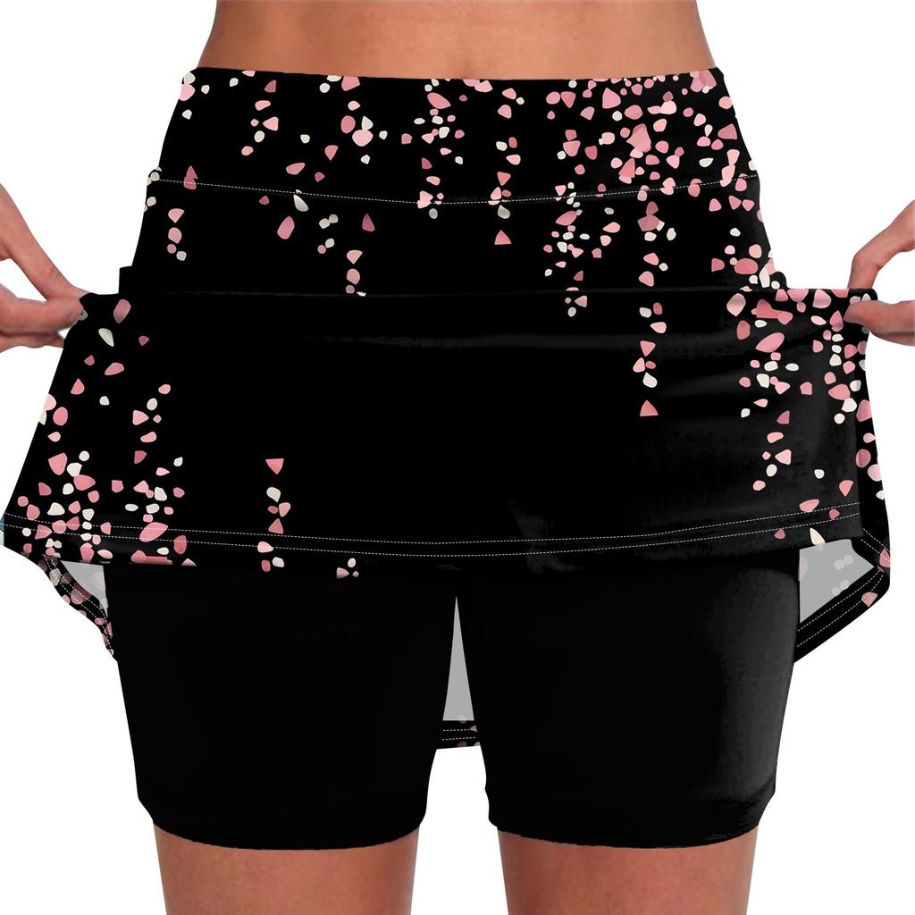 Эластичные брюки-кюлоты для йоги для женщин, спортивные шорты с принтом, легкие узкие однотонные бегуны с высокой талией