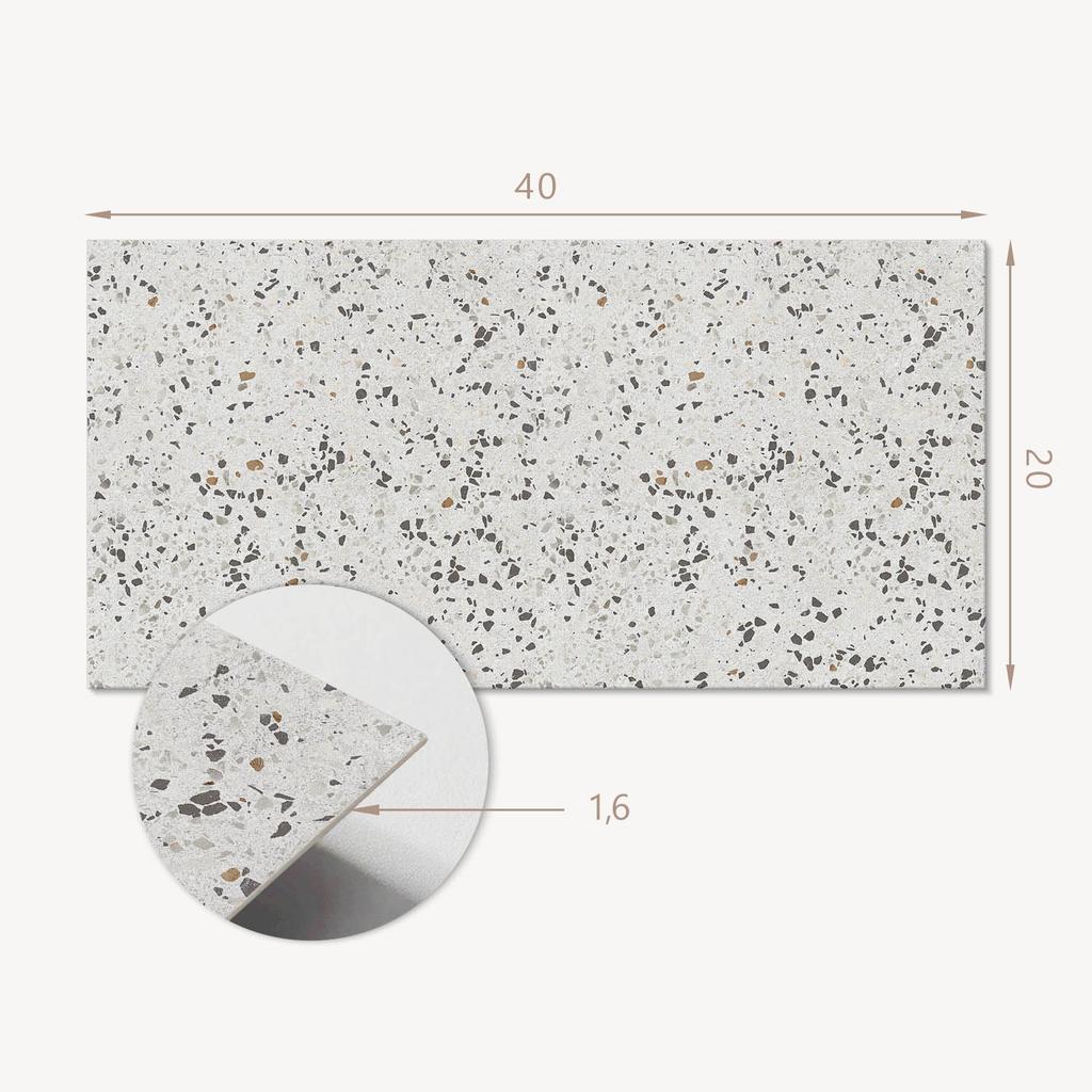 Zestaw Kafelków Winylowych Z Dekorem Do Kuchni Lub Łazienki Wzór Z Drobnymi Kamieniami 10X40X20 Cm