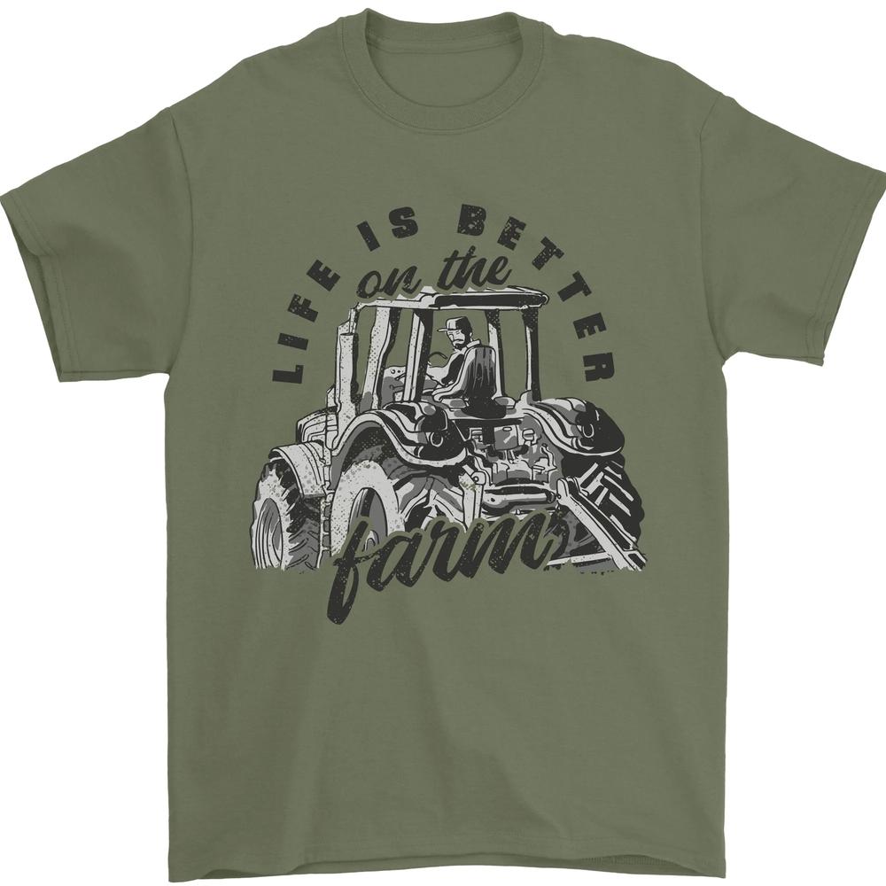 Tractor Life Is Better Farm Funny Farming Unisexs TShirt 100 Cotton