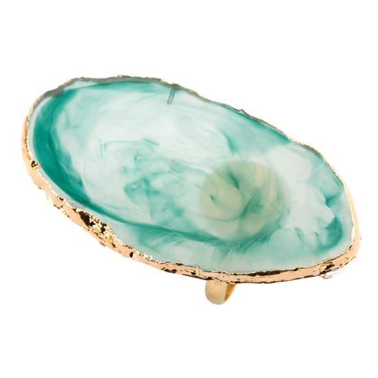 Смола Нейл-арт Кольцо для пальца Тарелка Гель-лак Крем Держатель Палитра для смешивания цветов