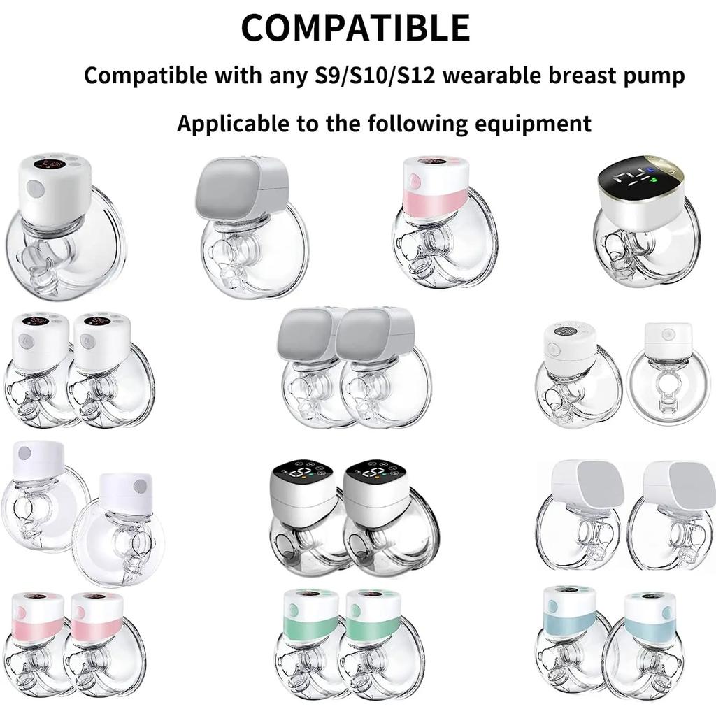 Запасная насадка, включая пылезащитный чехол, фланцевую вставку диафрагмы и силиконовую диафрагму для ремонта электрических молокоотсосов S12