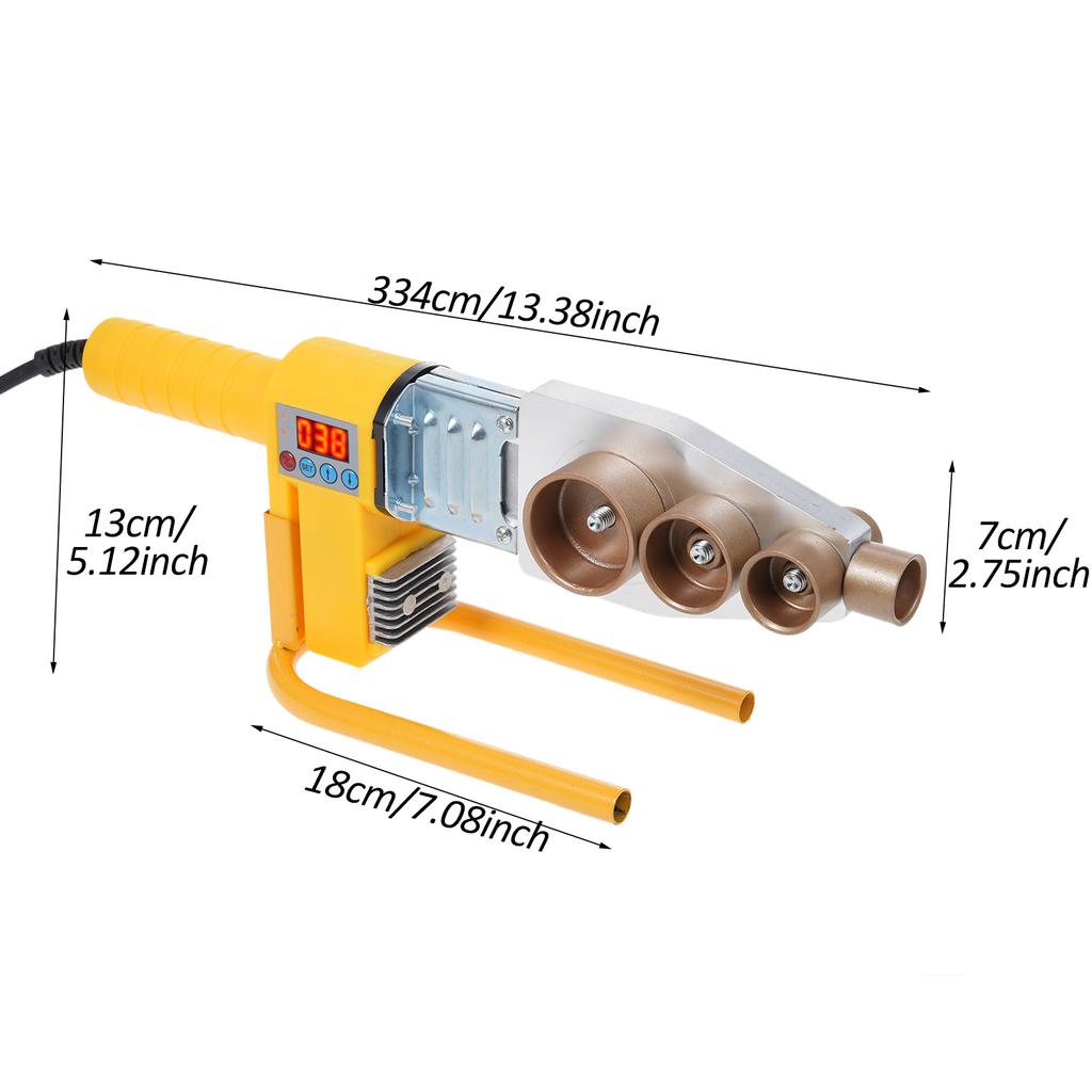 Инструмент для сварки пластиковых труб. Комплект для сварки пластиковых труб. Включает в себя сварочные головки 6 диаметров водопроводной трубы.
