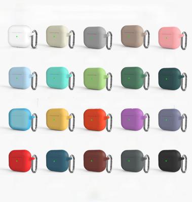 Чехол-крючок из жидкого силикона для Apple AirPods 3 и 4-го поколения