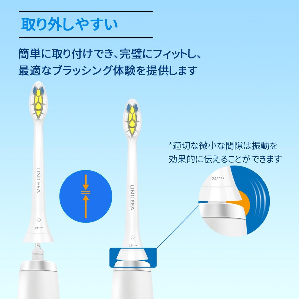 LINILEEA электрическая зубная щетка сменная щетка совместимая с Philips Sonicare совместимая щетка обычная (8 шт.)
