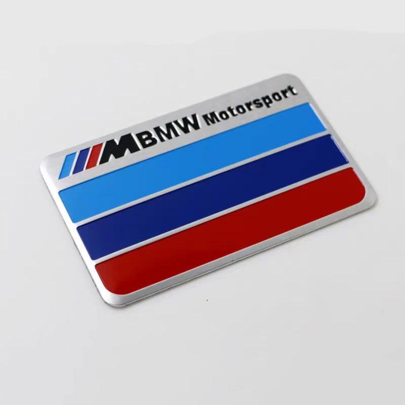 BAD1 Car Styling Emblem Aluminum Alloy Car Fender Trunk Badge Stickers For Bmw M E90 E60 F30 F10 E39 E36 F20 G30 G20 E87 E92 E91 X1 5 KF5