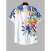 Summer Plus Size Men's Shirt 3D Print Hawaiian Shirts Button Up Beach Vacation Shirts Short Sleeve Shirts Casual Shirts For Men