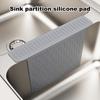 Sink saddle silicone divider mat Kitchen Sink Mat Sink Divider Protectors odor free sink mat for Kitchen Divided Pad Guard