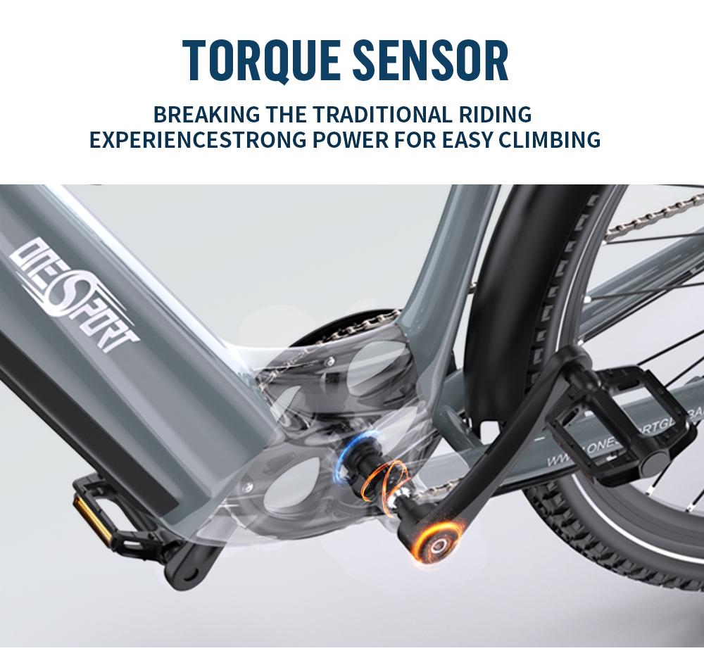 ONESPORT OT05 PRO 2025 Новый Электровелосипед | 250Вт+36В 22.5Ач Аккумулятор | Легкий Дизайн | Гидравлический Тормоз | Shimano | Мода |