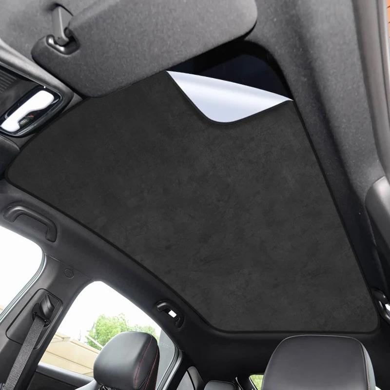 For MAZDA 6E EZ-6 2025-Present Car Suede Fabric Anti-uv Electrostatic Adsorption Sunroof Sunshade Auto Heat Insulation Skylight