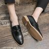 Мода Мода Мужская Повседневная Обувь Мужские Ретро Лоферы в Британском Стиле Мужские Слипоны Для Вождения Удобные и дышащие Мужская обувь для ходьбы