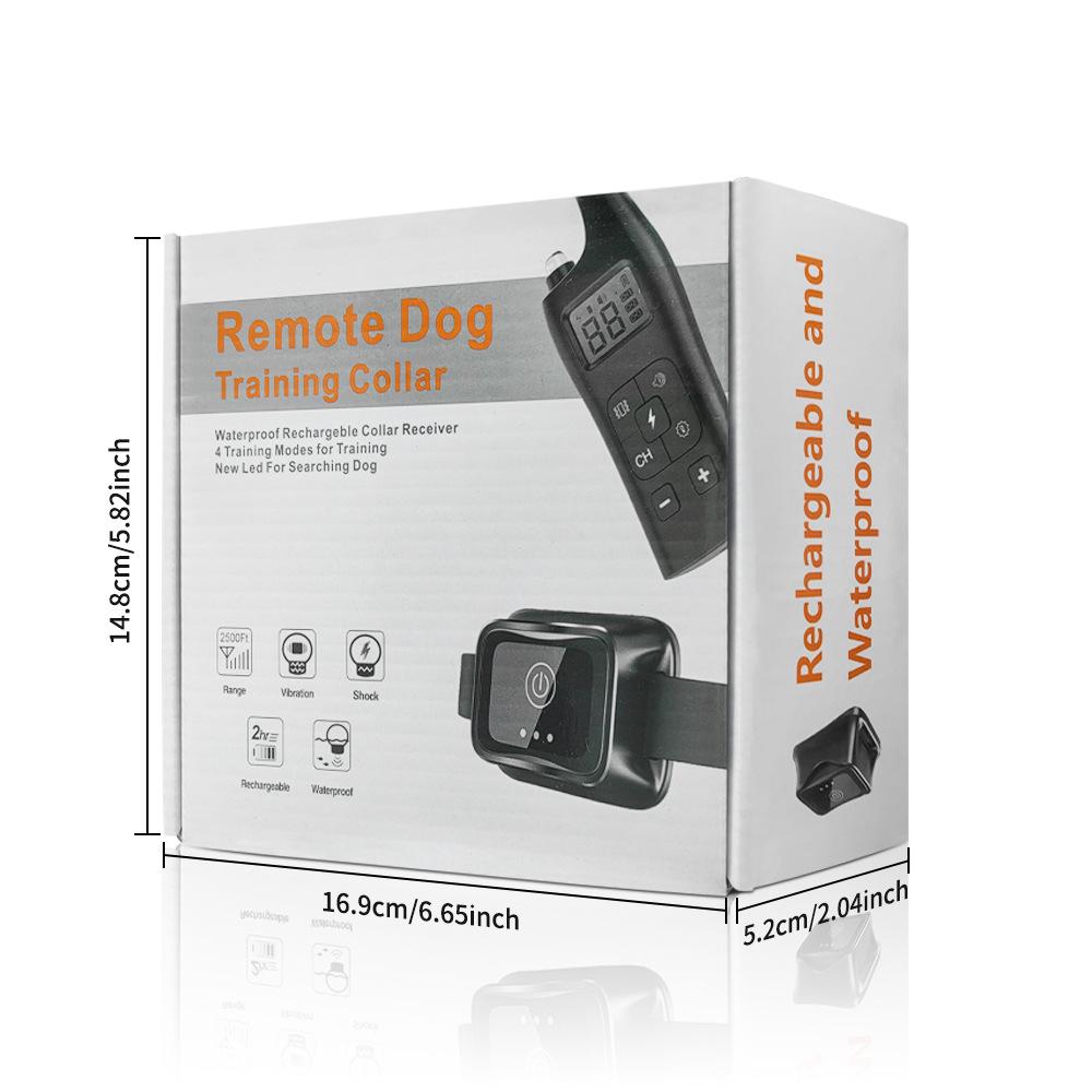 800m Remote Dog Training Collar with Anti-Bark, Shock, Vibration, and Waterproof Features