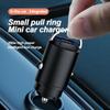200W Mini Car Dual Port USB Charger Lighter Fast Charging Lighter Socket 100w PD Usb Type C Dual Ports Invisible Metal Charger