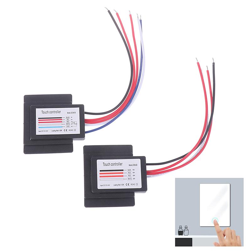 1 шт. Светодиодный диммер Вкл/Выкл Одинарный Двойной CCT Контроллер Цвета для Светодиодной Ленты Лампа для Зеркала в Ванной Встроенный Сенсорный Выключатель