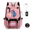 College Style Animation Cartoon Student Schoolbag Junior High School Multi-Functional Large Capacity Leisure Backpack