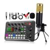 F998 Podcast Live Equipment Bundle, профессиональная звуковая карта Live с микрофонным набором, комплект микшерной студии звукозаписи Music Singin