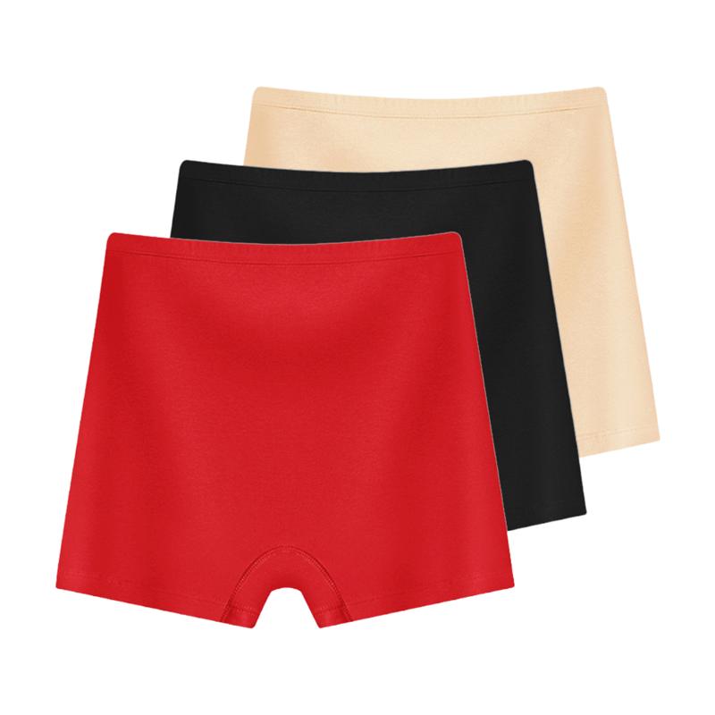 3Pieces/Lot Women's Underwear Boxer Briefs High Waist Panties Plus Size Bottoms Cotton Underpants Lingerie XL-6XL