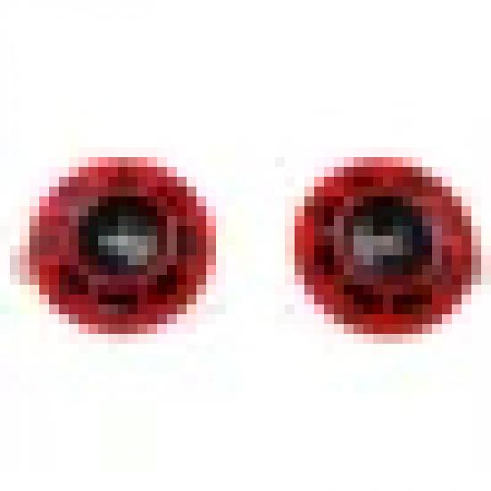 Red/Black 139Db Multi-tone Car Horn 12V a pair For Subaru Impreza WRX Evo New