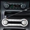 1 Set Silver AC Air Condition Button Trim For Mercedes-Benz AMG A35 CLA45 GLA45