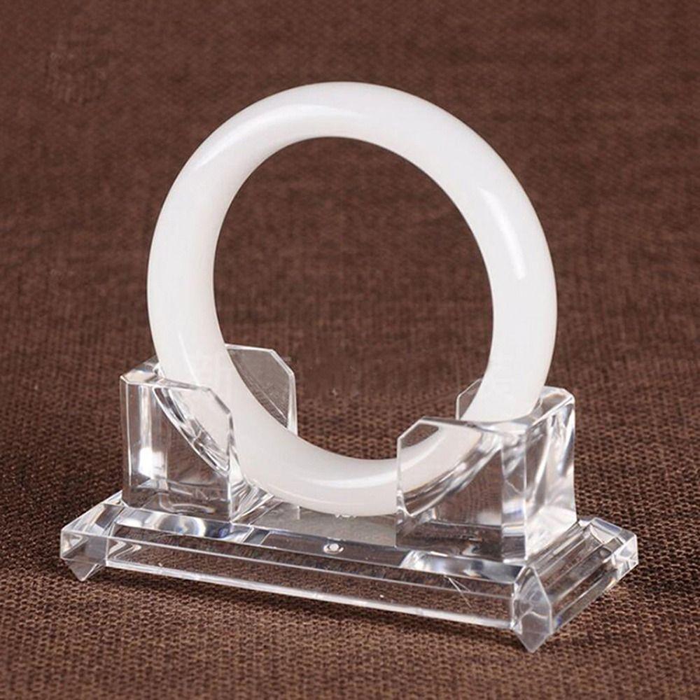 Acrylic Fashion Clear Bracelet Holder Bangle Organizer Jewelry Display Plate Jewelry Display Rack