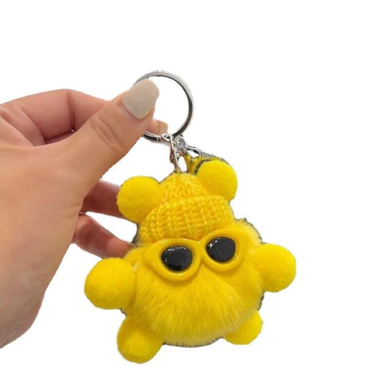 1 шт. Милые брелоки в виде эльфов, Солнцезащитные очки, Эльф-кролик, Подвески для волос, Аксессуары для ключей, Женская модная сумка, Украшение для сумочки