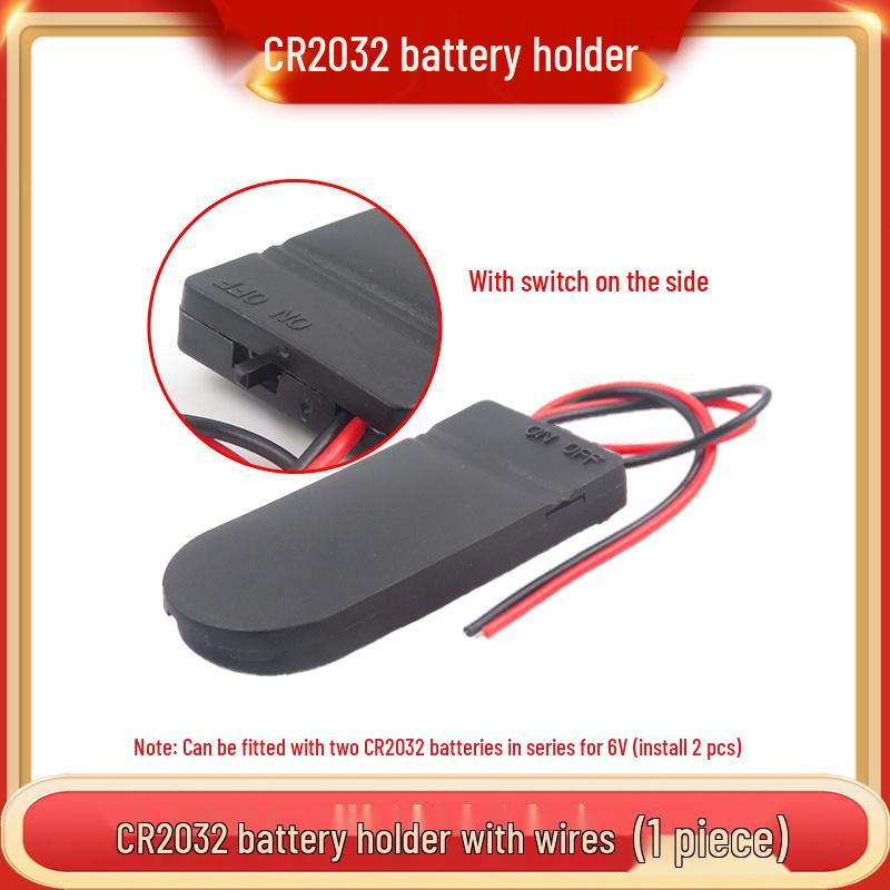 3V Coin Battery Holder for CR2032, CR1220, CR1632, CR2450 - Spring Contact SMD Connector