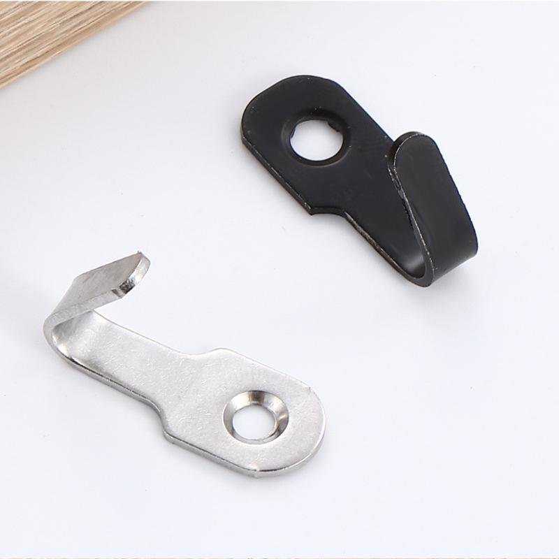 20/10Set Mini Stainless Steel Hook With Screw Items Key Rack Wall Punching J-Shaped Hooks Kitchen Accessories Bathroom Hardware