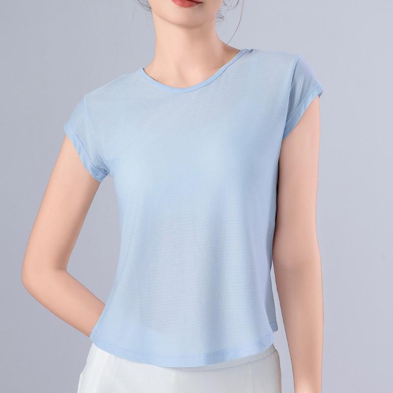 Women's Quick-Dry Yoga & Running T-Shirt - Loose, Comfortable, Slimming, Breathable Short Sleeve for Summer Fitness