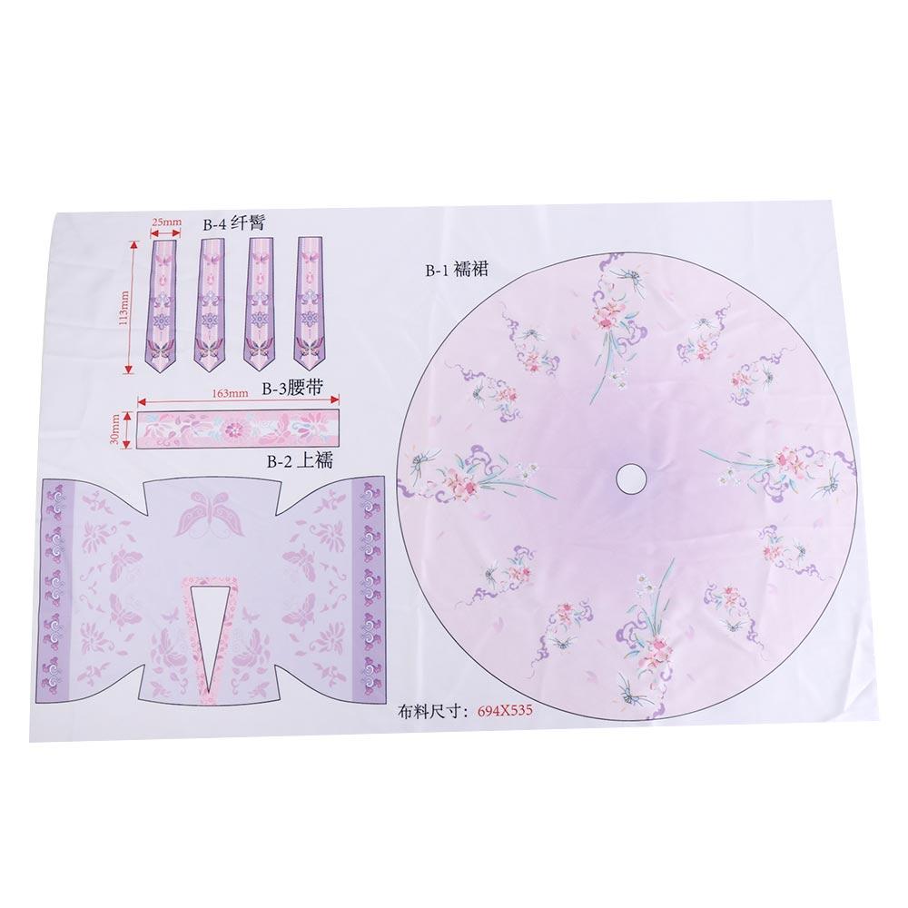 Dress DIY Hanfu Clothes Toys Skirt Doll Clothing Design Doll's Hanfu Clothes DIY Kit Kids Girl
