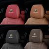 For Alfa Romeo Leather Car Seat Headrest AntiDirty Elastic Pillowcase Protective Cover For Alfa Romeo 4C 159 166 Giulia Giuliett