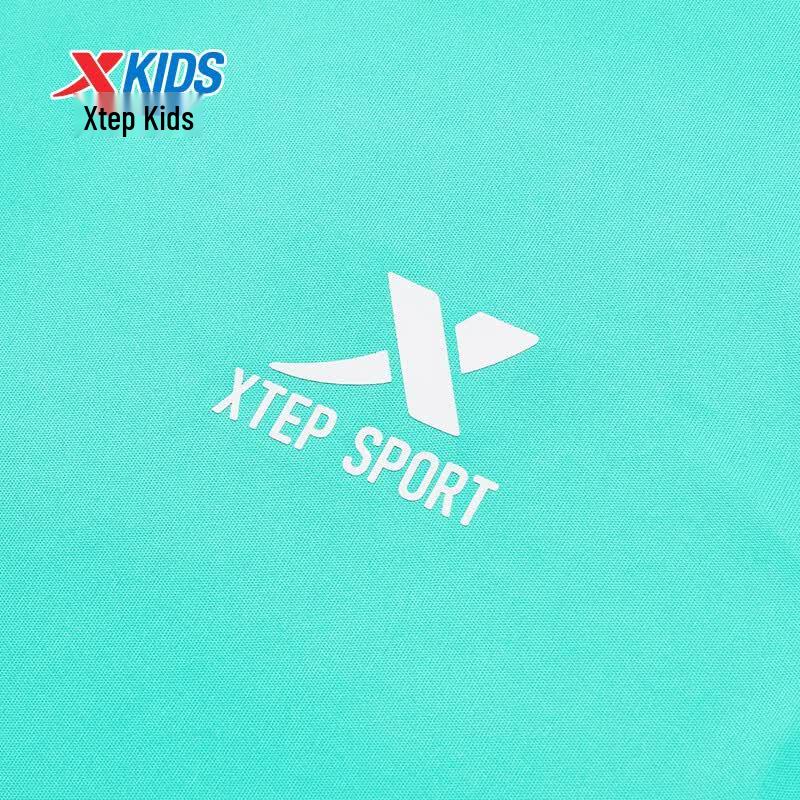 Xtep Детская вязаная футболка с коротким рукавом, быстросохнущая