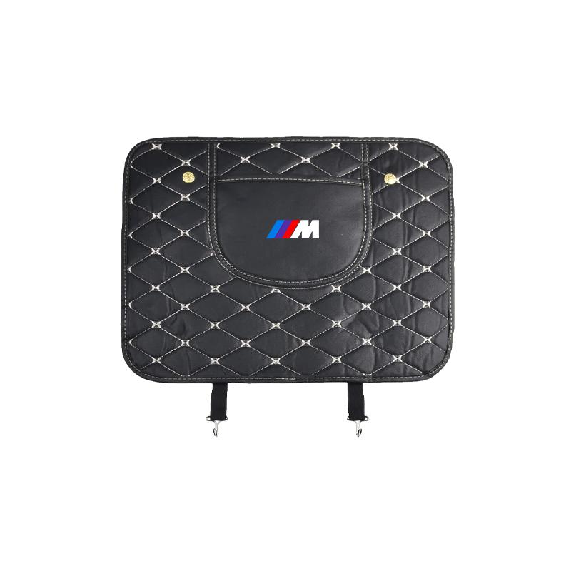 M ЛОГОТИП Автомобильные защитные коврики от ударов ногами PU Кожа Защитная накладка на спинку автосиденья для BMW M X6 X1 X2 X3 X4 X5 X7 E46 E39 E90 E36 E60 E34 E30 F30 E71 F10 F10 E34 E92