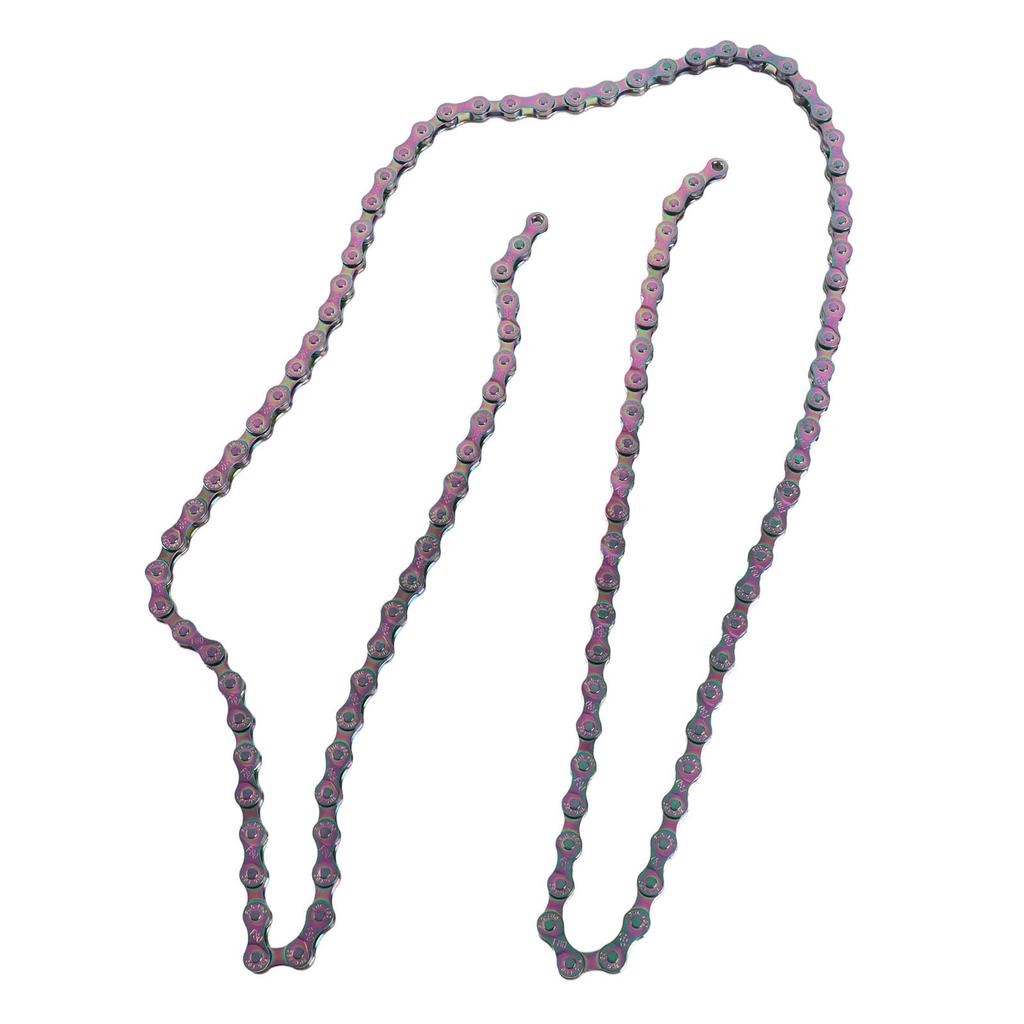 Bike Chain Rust Proof Sensitive Colorful Electroplating 6 7 8 Speed Chain for Road Mountain Bikes