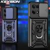 KEYSION Противоударный чехол для OPPO Reno 7 4G 7Z 5G 7 Pro, защитное кольцо для камеры, задняя крышка-подставка для телефона OPPO F21 Pro 4G 5G