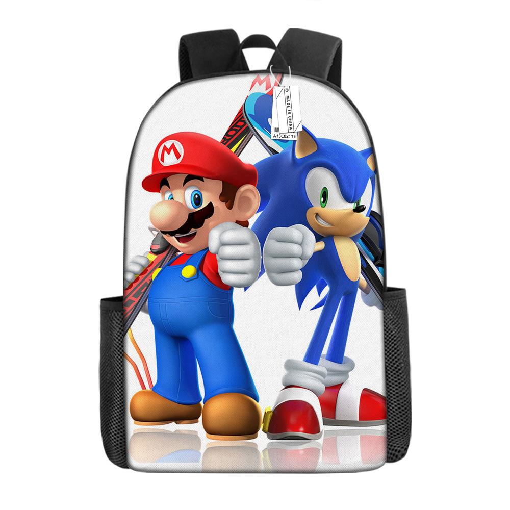 Super Mario School Bag Cartoon Anime Backpack Mario Backpack Super Mario School Bag