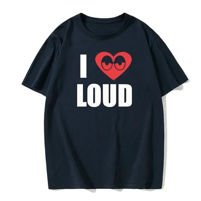 Летняя мужская футболка Chief Keef I Love Loud Same Style из 100 хлопка, топы, футболки, мужская модная одежда с коротким рукавом, уличная одежда Harajuku