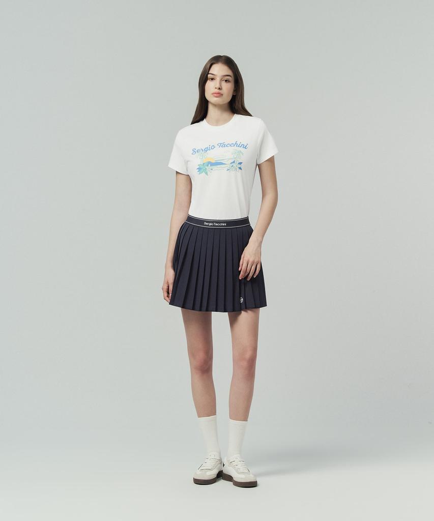 SERGIO TACCHINI W Cool Match Graphic Short Sleeve T-Shirt (White)