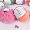 1 шт. Ручная работа Пряжа из чистого хлопка Ручная линия Подарок Настоящая шелковая шерстяная нить Секционная окрашенная шерстяная пряжа Многоэлементная