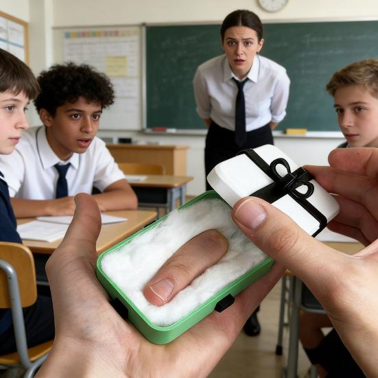 1/2/3 шт. 3D-печатная коробка-сюрприз, поддельный палец внутри, подарок-розыгрыш, подарочная коробка с черной лентой, подарок-кляп на День дурака