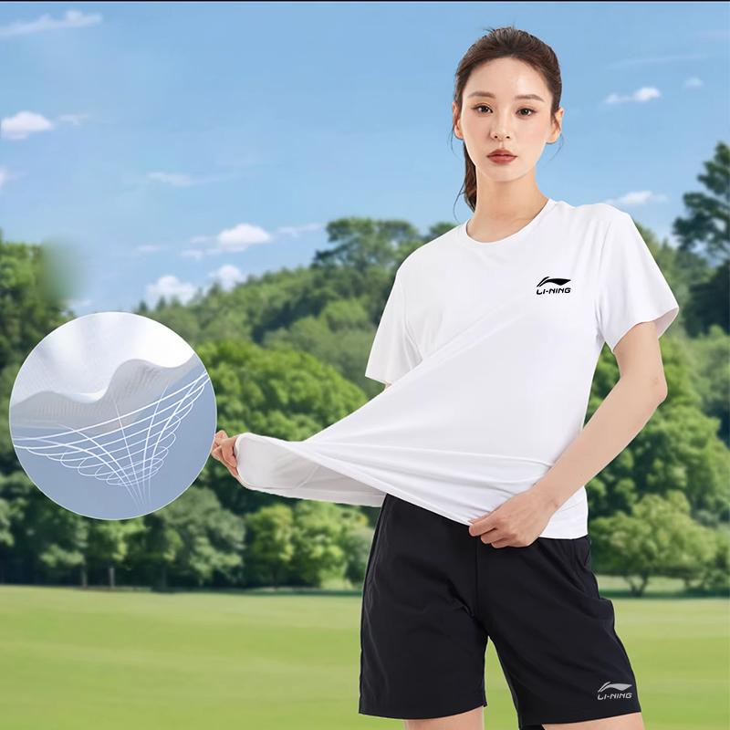 Набор Li Ning Футболка с коротким рукавом Шорты Унисекс YATW081-1