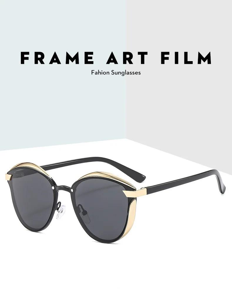 Стильные поляризационные солнцезащитные очки для женщин, роскошный дизайн, элегантные женские солнцезащитные очки, защита UV400, модные очки «кошачий глаз»