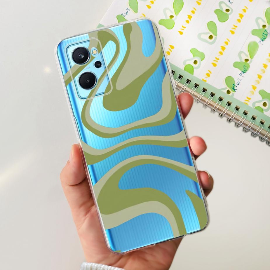 Чехол для Realme 9i RMX3491 Новый модный окрашенный чехол Прозрачный силиконовый мягкий ТПУ чехол для телефона Для Realme 9i 5G RMX3612 Realme9i Fundas