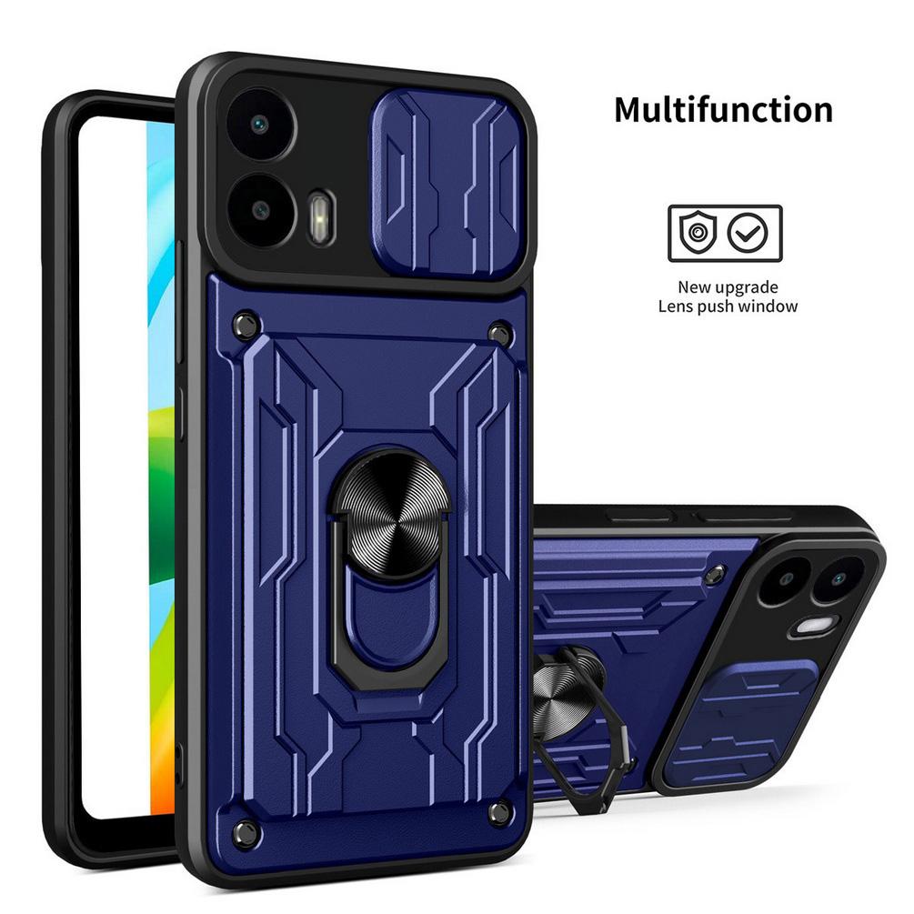 Чехол-книжка с карманом для карт и защитой камеры для Moto G35 G15 G73 E13 G72 G53 G23 G13 G32 G22 G60 G30 G10 Бронированный гибридный чехол с кольцом